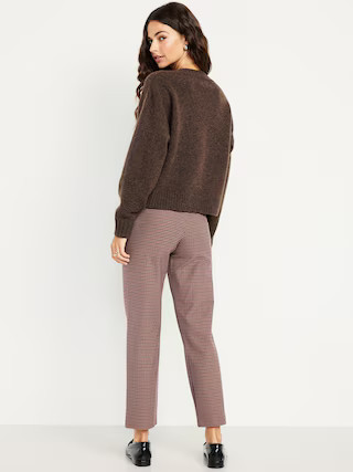 High-Waisted Pixie Straight Ankle Pants | Old Navy (US)