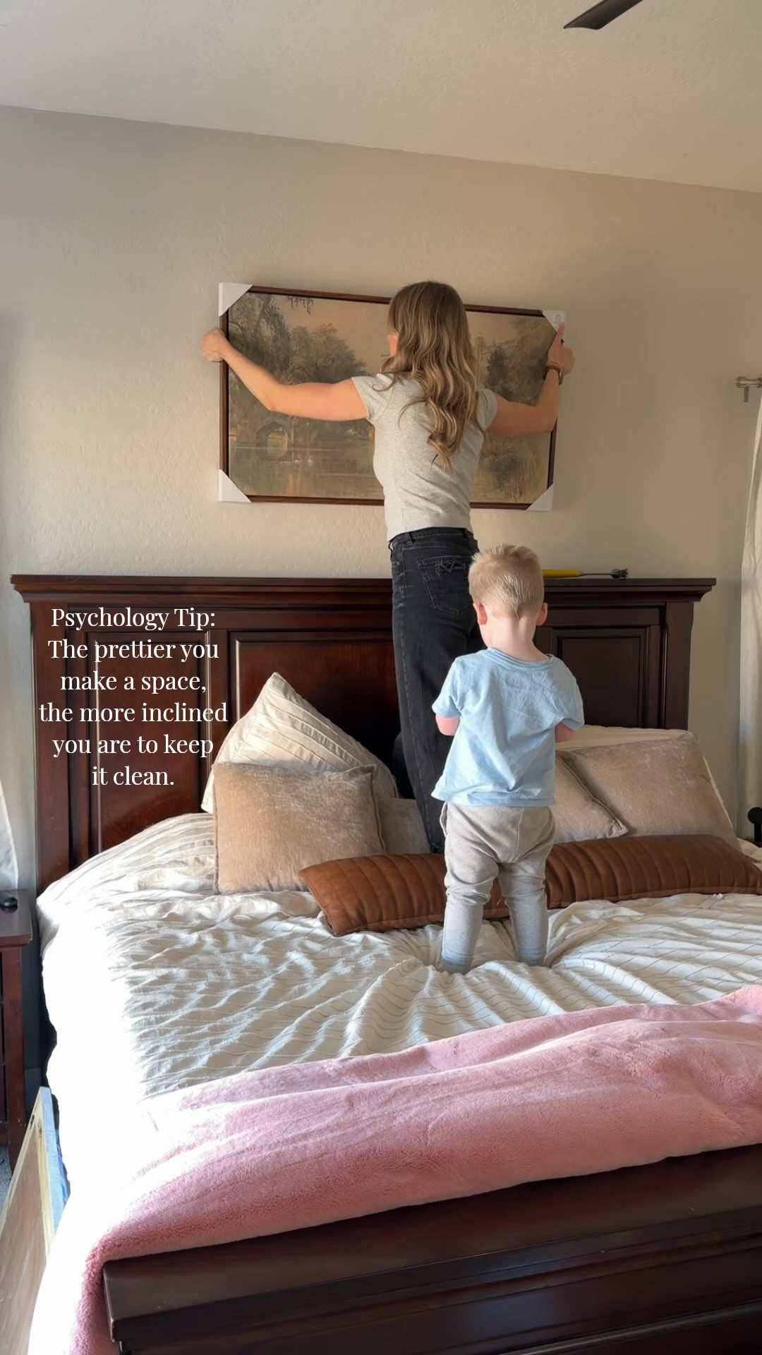 I have noticed when a space in my home is unfinished, the decor isn’t placed with intention, or if I have plans for it that I never make time for, it becomes a dumping ground. Then it’s harder to keep clean, I dislike it more, I get overwhelmed, and so on. 
I’ve wanted to elevate our bedroom decor but stay very simple so I don’t get overstimulated. I’m a Disney romance girl at heart, and my favorite place is Scotland, so this castle “Swan Princess” look portrait from Hobby Lobby came home with me 🏰 

#LTKSaleAlert #LTKHome #LTKmomlife