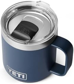 YETI Rambler 10 oz Ceramic Lined Stackable Mug, Vacuum Insulated, Stainless Steel with MagSlider ... | Amazon (US)