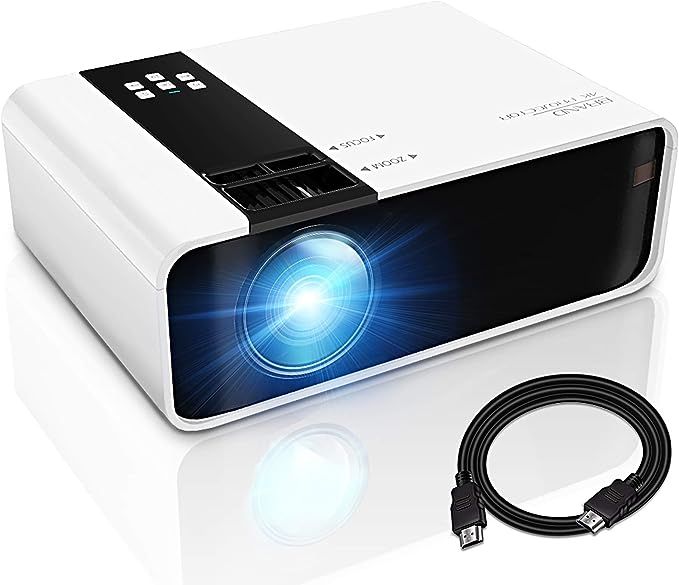 GRC Mini Projector, 1080P HD Supported Portable Movie Projector with 45000 Hrs LED Lamp Life, C... | Amazon (US)