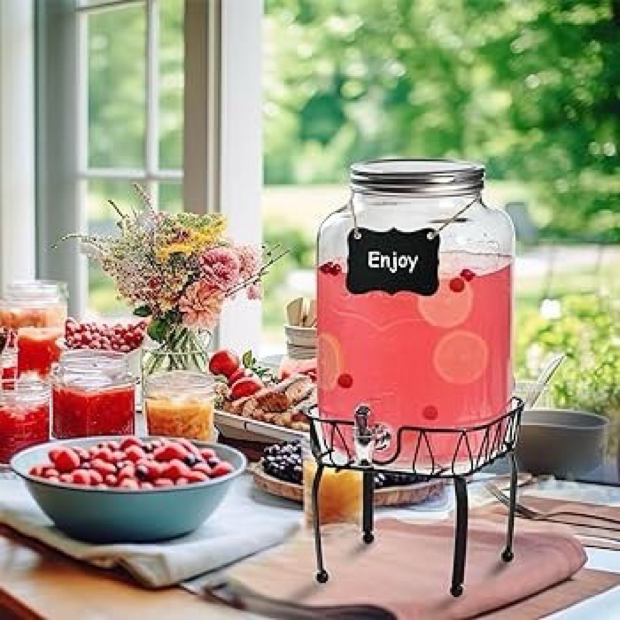 Multipurpose glass drink dispenser

#LTKHoliday #LTKParties #LTKHome
