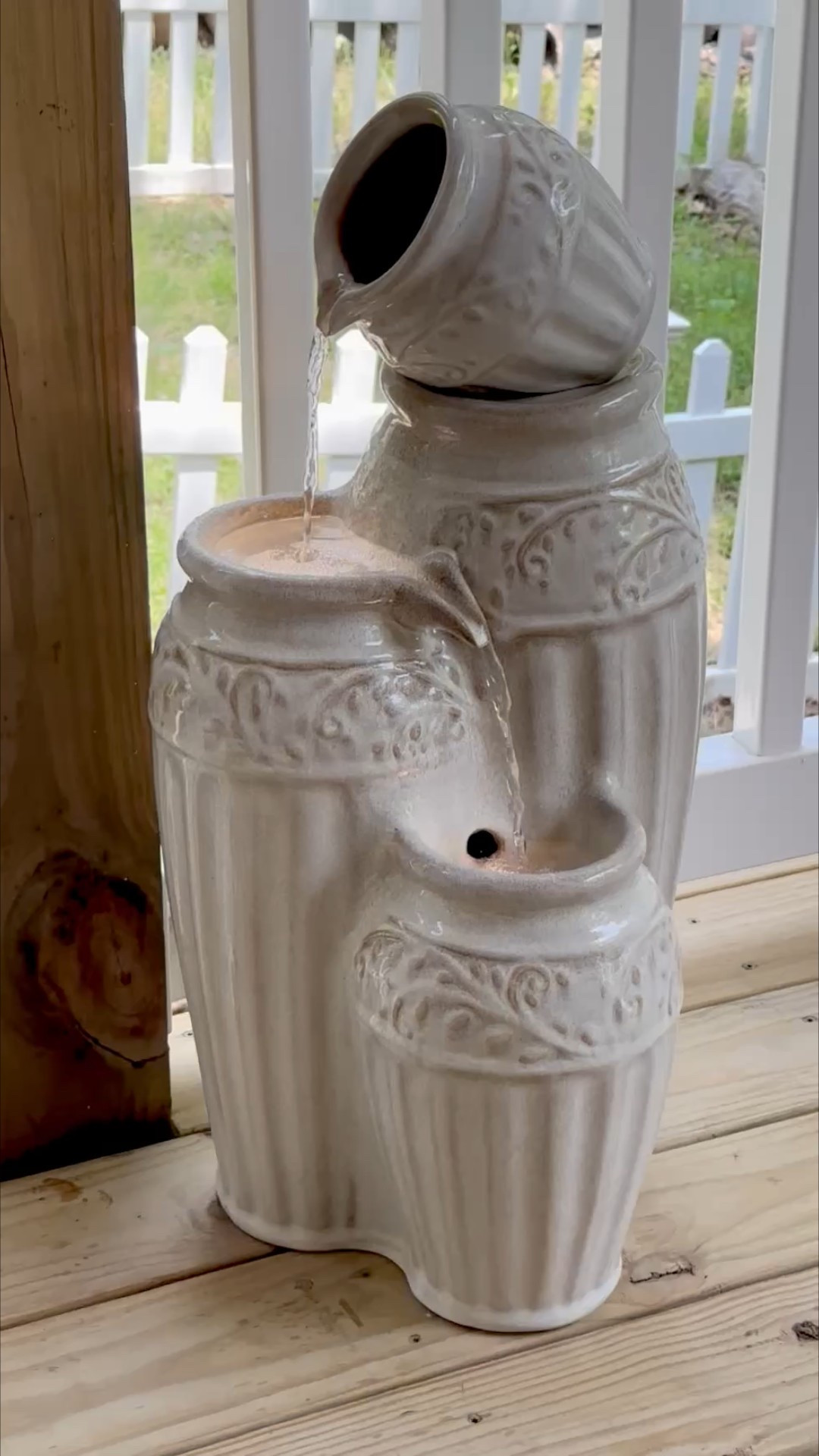 If you’re in a landlocked state like me, is anything as relaxing as a fountain? Even if it’s being used to drown out your husbands soccer watching obsession while you read on the deck 😂

#LTKSummerEdit #LTKHome #LTKSaleAlert