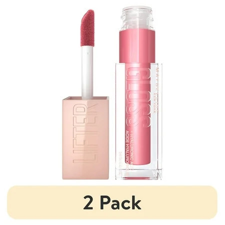 (2 pack) Maybelline Lifter Gloss Lip Gloss Makeup with Hyaluronic Acid Hydrating Liquid Lip Color 05 Petal | Walmart (US)