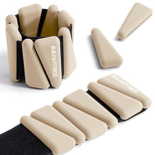 Wrist & Ankle Weights, Adjustable Bands for Women & Men Workouts, Set of 2 (1lb or 2lb each / 1kg or 2kg total). For Running, Jogging, Walking, Yoga, Dance, Pilates, Aerobics, Strength Training (Stone, 4LB (2LB each)) | Amazon (US)