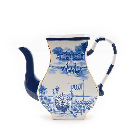 MacKenzie-Childs | Royal Toile Teapot Vase | MacKenzie-Childs