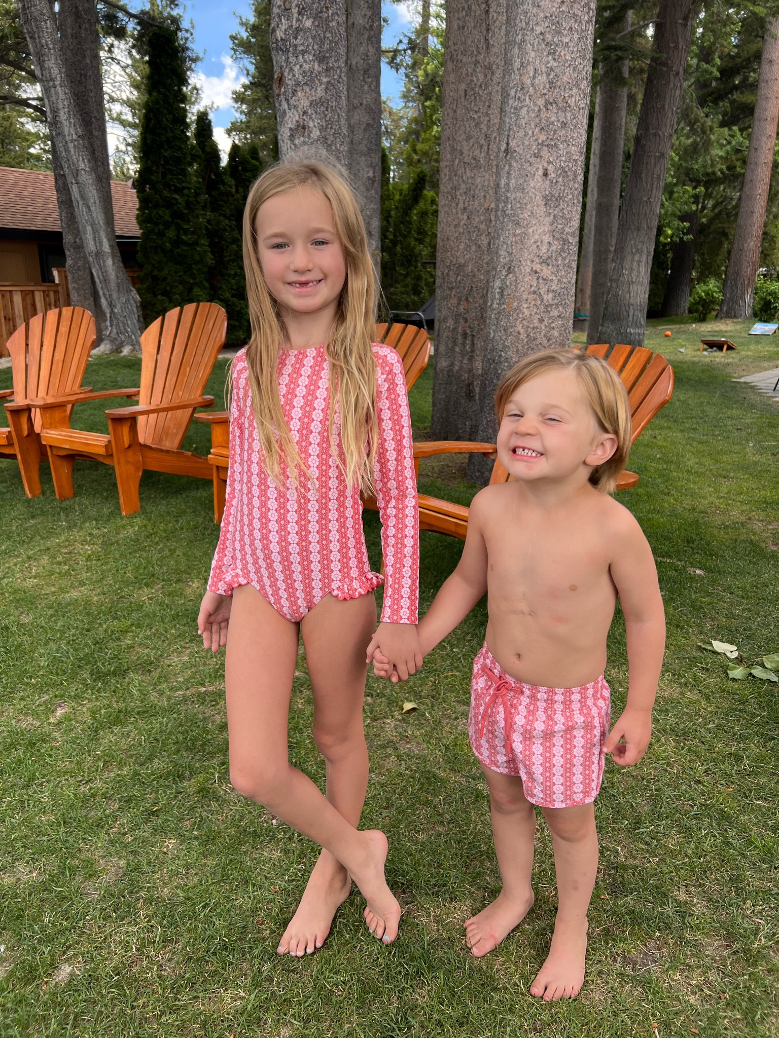 My mini minnows ♥️

#swimsuits #swim #kids #matching #siblings 

#LTKTravel #LTKSwim #LTKKids