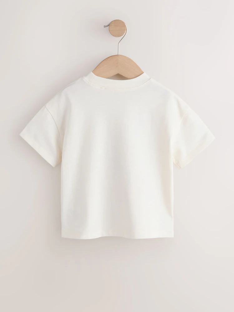 Ecru White Horse Short Sleeve T-Shirt (3mths-7yrs) | Next US