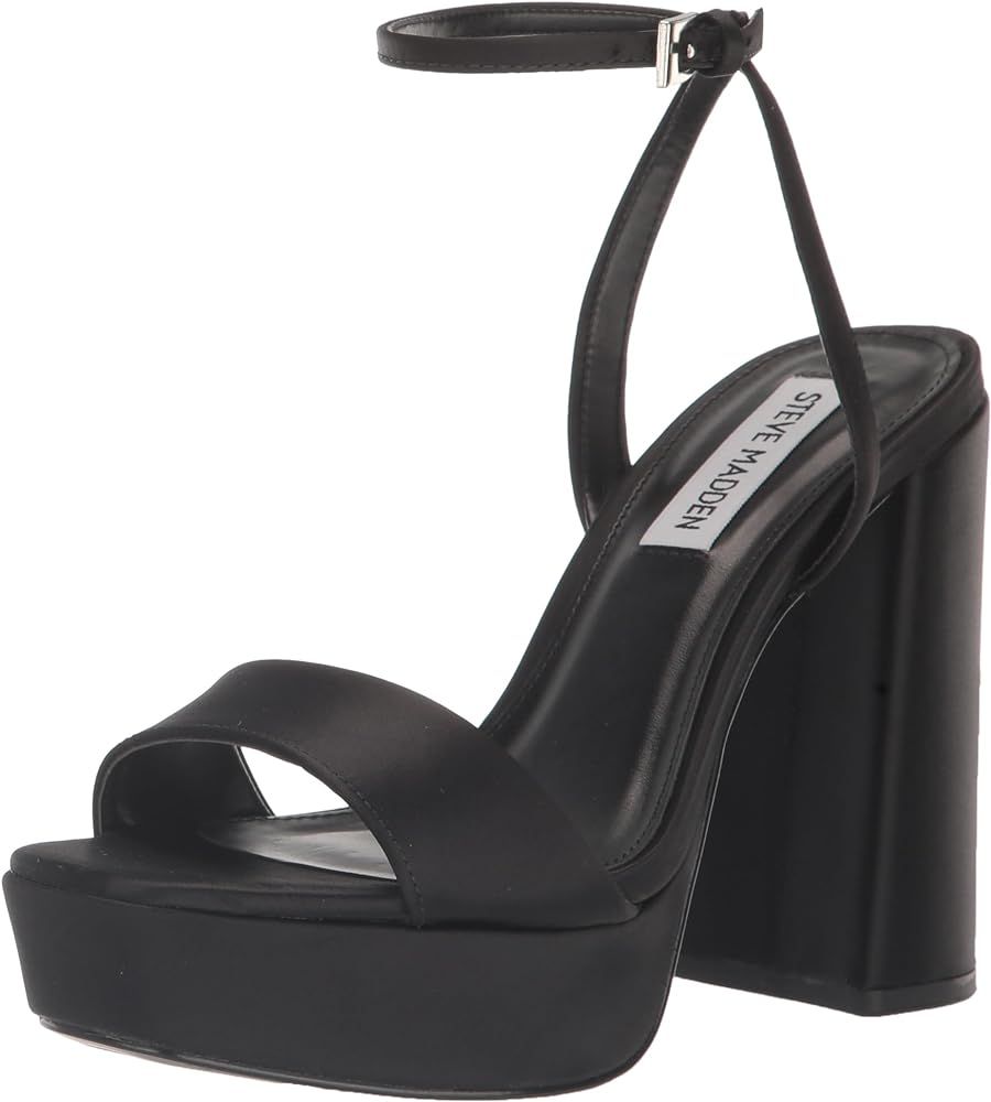 Steve Madden Women's Lessa Open Toe Block Heel Platform Sandal | Amazon (US)