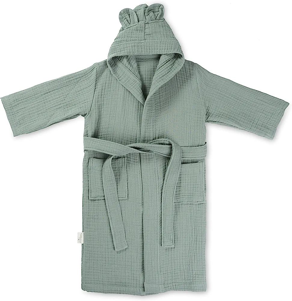 Natemia Organic Muslin Kids Hooded Cover-Up - Soft Beach and Pool Towel Cover-Up | Amazon (US)