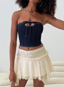 Ayra Lace Mini Skirt Cream | Princess Polly US