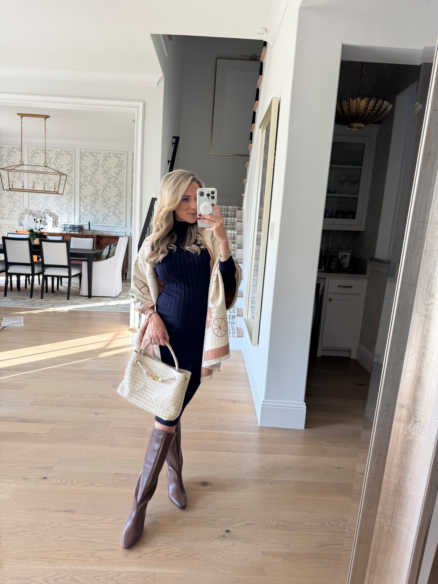 Head to Toe Amazon Fashion
Navy Sweater Dress
Designer inspired handbag
Designer inspired scarf 

#LTKFindsUnder100 #LTKootd