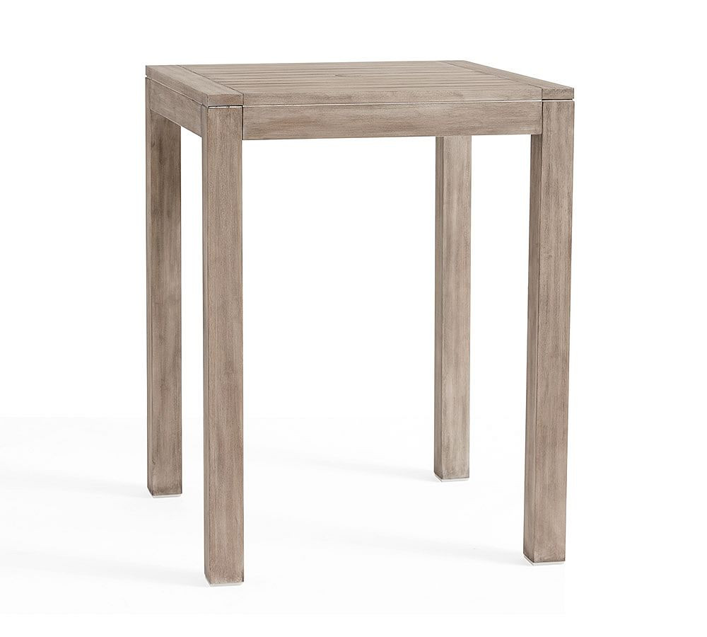 Indio Eucalyptus Outdoor Bar Height Table (32") | Pottery Barn (US)