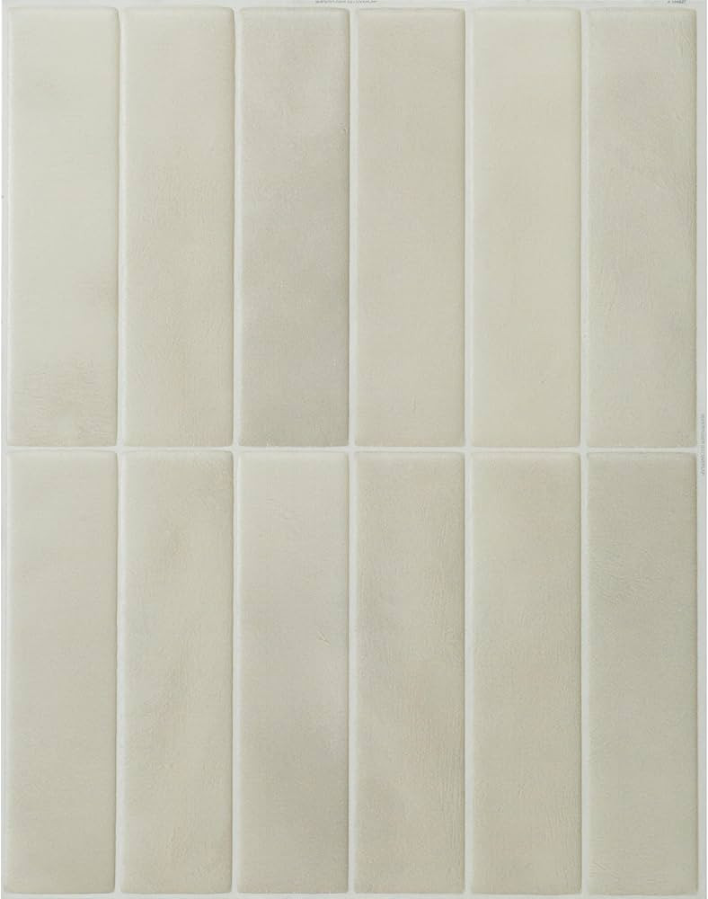 SMART TILES Peel and Stick Backsplash - 5 Sheets of 11.43" x 9" - 3D Adhesive Peel and Stick Tile... | Amazon (US)