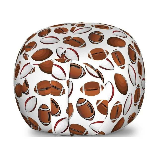American Football Storage Toy Bag Chair, Classic Design Rugby Balls in Cartoon Style Sports Compe... | Walmart (US)