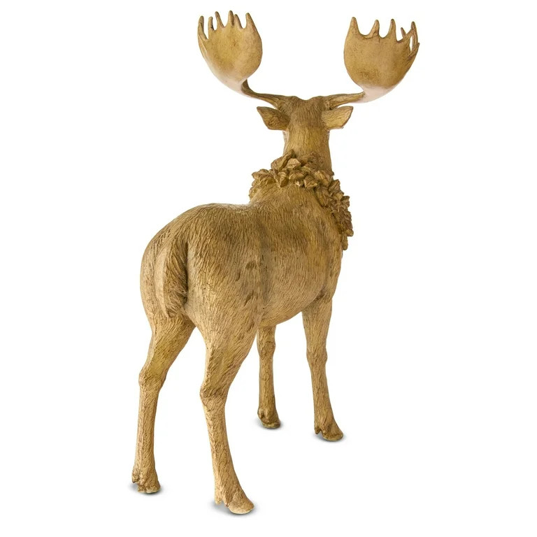 Standing Moose Christmas Tabletop Decoration, Brown, 13.5", by Holiday Time | Walmart (US)