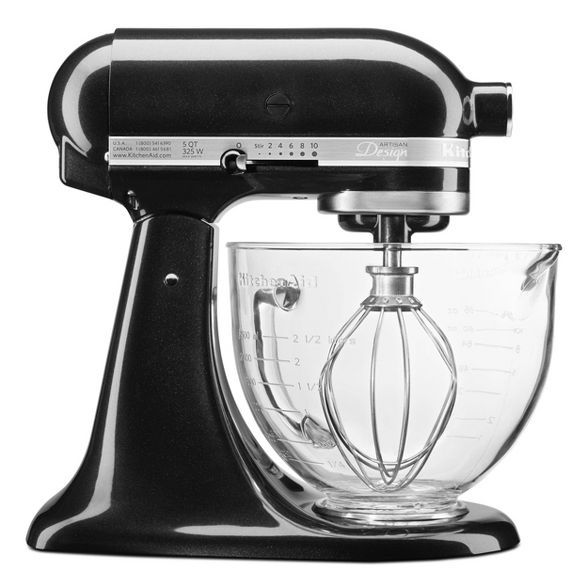 KitchenAid 5qt Artisan Design Series Tilt-Head Stand Mixer with Glass Bowl Starry Night - KSM155G... | Target