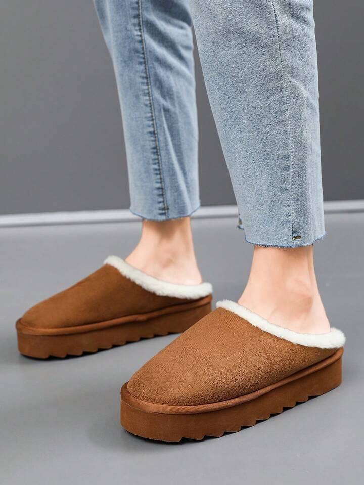 Women's Comfortable Plush Thick-soled Slippers | SHEIN