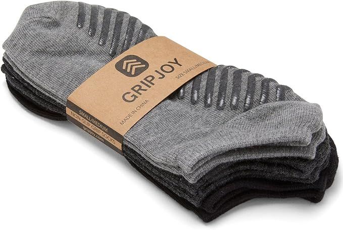 Gripjoy Grip Socks for Women and Men - Non Slip Socks - Yoga Socks with Grippers - Hospital Socks... | Amazon (US)