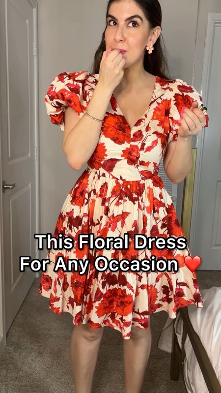 Floral Dress ❤️ Vacation Dress and Graduation Dress or any occasion. Wearing size XS. 

#LTKTravel #LTKWedding #LTKFindsUnder100