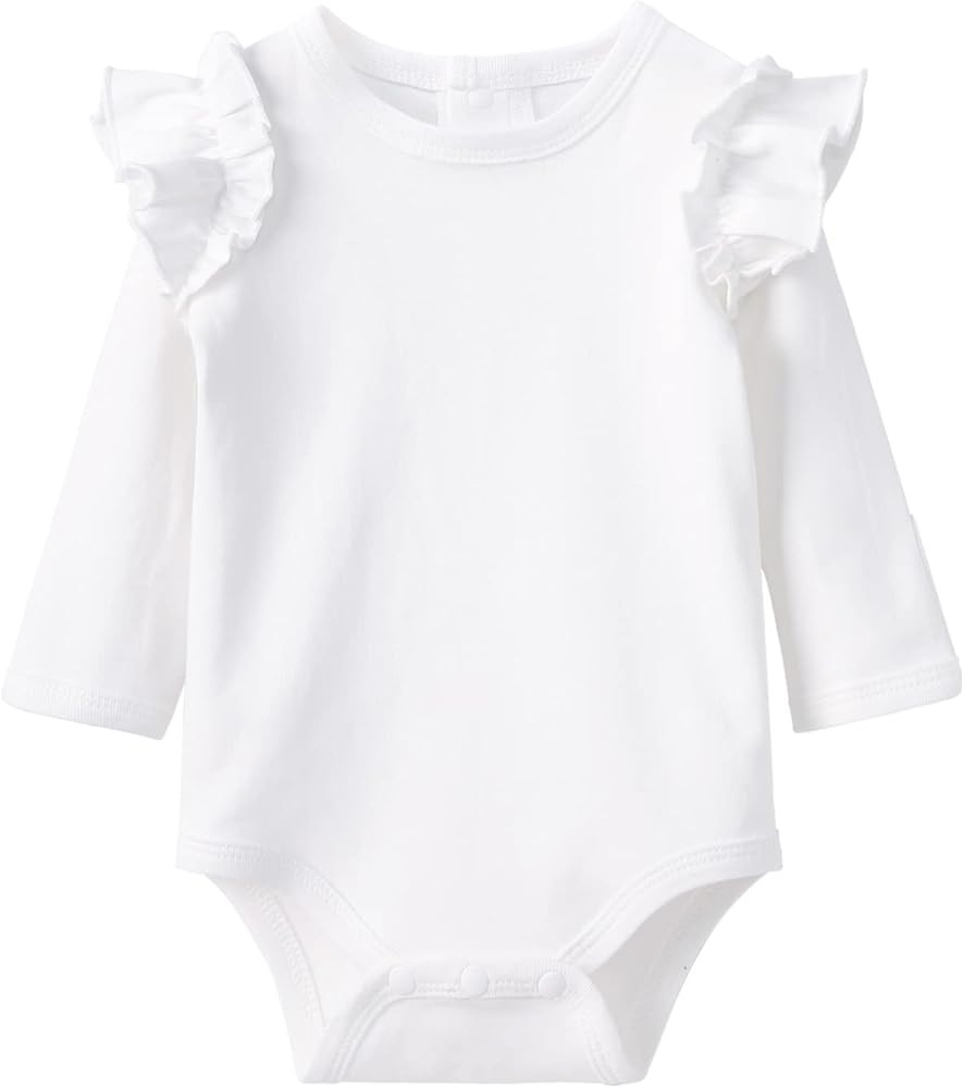 pureborn Baby Girls Boys Bodysuit Super Soft Cotton Romper 0-24 Months | Amazon (US)