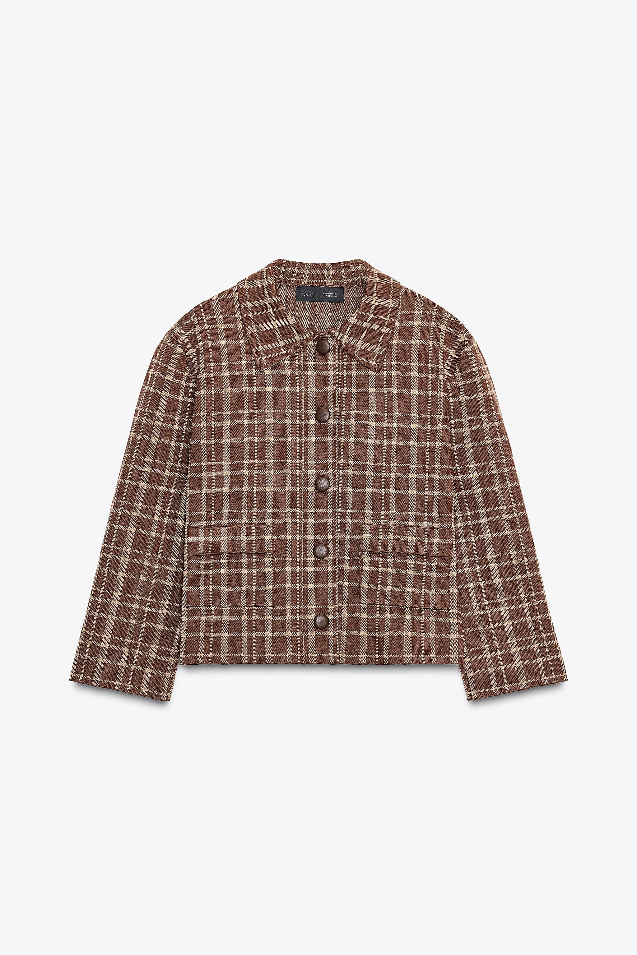 CHECK CARDIGAN | Zara UK