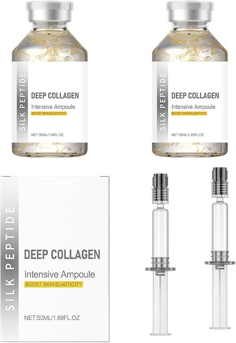 Silk Peptide Intensive Ampoule ，Copper Peptides Serum for Face with Collagen & Multi Peptides... | Amazon (US)