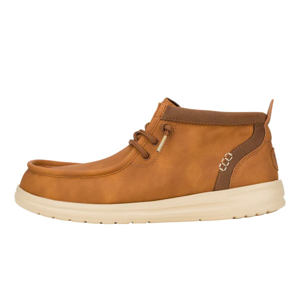 Wally Mid Gripr Classic - Cognac/Tan | HEYDUDE