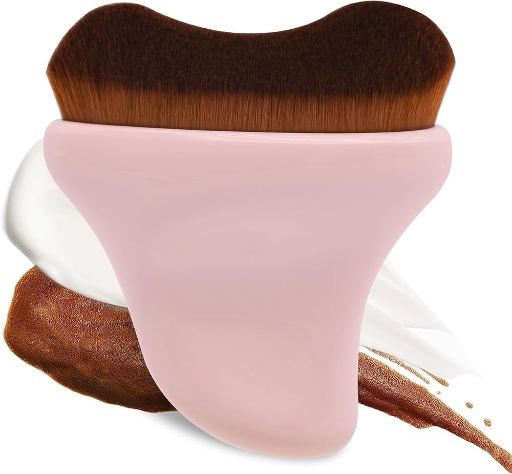 Self Tanner Brush - Kabuki Brush Body Leg Makeup Brush for Self Tanning Gel Tanning Lotion,Sunscr... | Amazon (US)