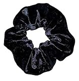 Scrunchies By Mar Handmade Velvet Black Scrunchie | Amazon (US)