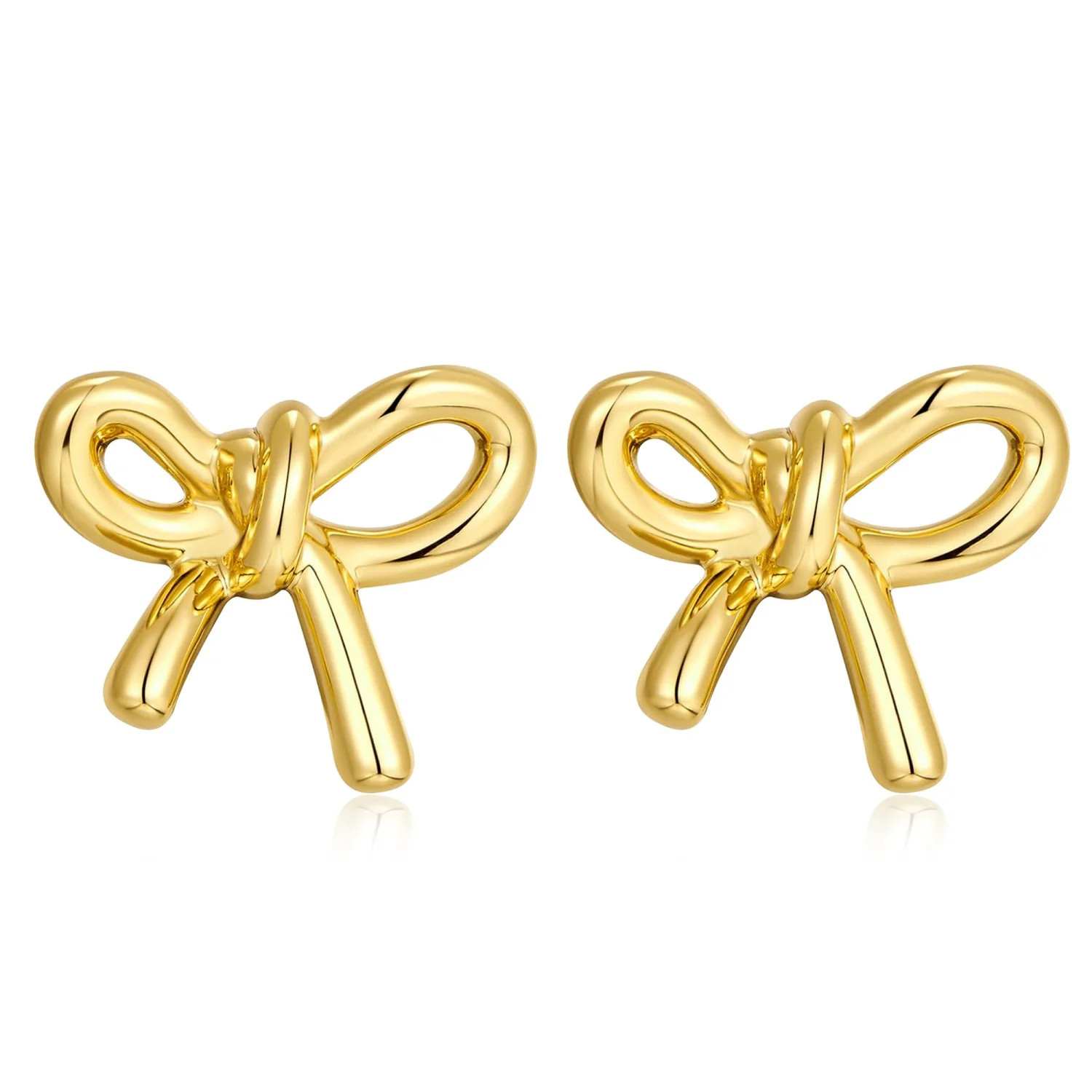 Lancharmed Gold Plated Womens Earrings,Bow Tie Earring Valentines Gifts for Him | Walmart (US)