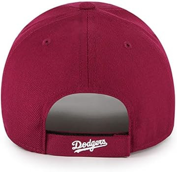 '47 Los Angeles Dodgers Hat Mens Womens MVP Adjustable Baseball Cap, Cardinal Red, One Size | Amazon (US)