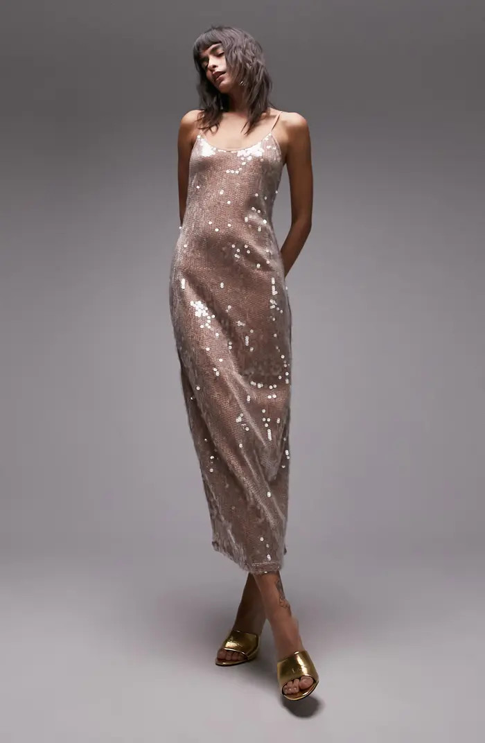 Topshop Sequin Maxi Slipdress | Nordstrom | Nordstrom