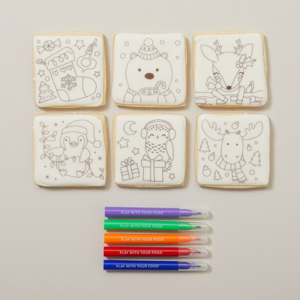 Colouring Sugar Cookie Kit with edible ink markers | Indigo (CA)