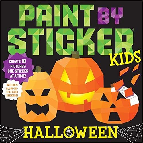 Paint by Sticker Kids: Halloween: Create 10 Pictures One Sticker at a Time! Includes Glow-in-the-... | Amazon (US)