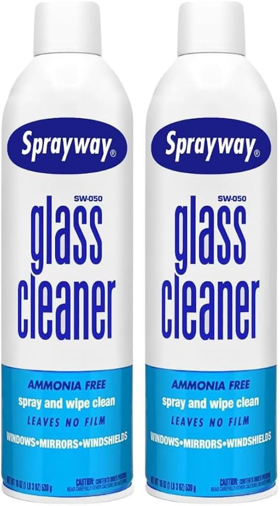 Sprayway Glass Cleaner Aerosol Spray, 19 Oz, Pack of 2 | Amazon (US)
