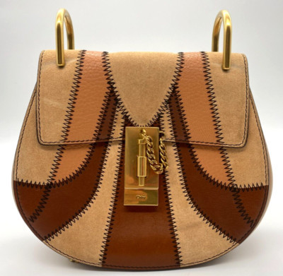 Chloe Drew Suede Patchwork Mini Womens Crossbody Bag  | eBay | eBay US