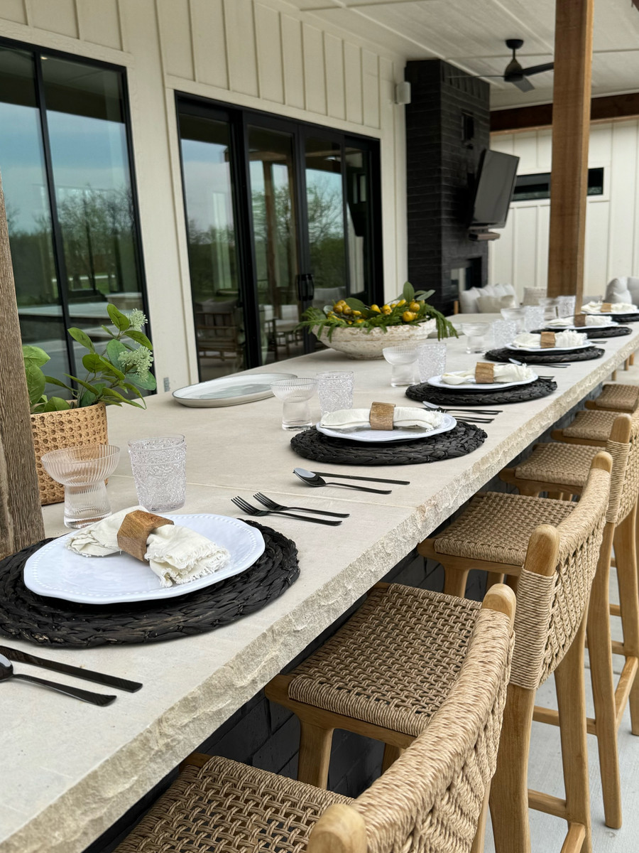 Outdoor dining inspo featuring Wayfair items!