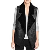 French Connection Women's Winter Rhonda Faux Fur Vest, Black, S | Amazon (US)