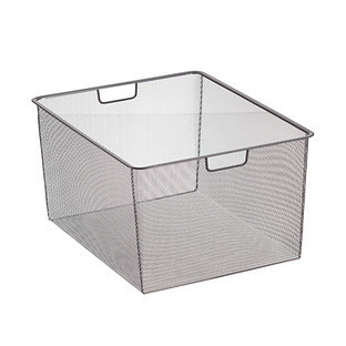 Elfa® 14"" Narrow Mesh 3-Runner Drawer White | The Container Store