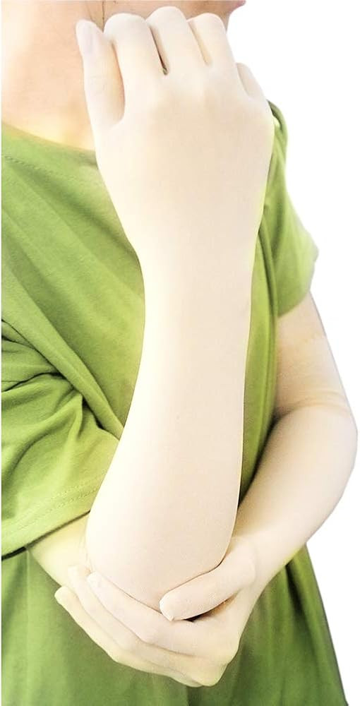 JAMOR Ultrathin Women Lace Long Gloves Ladies Wedding Outdoor Party Lace Gloves | Amazon (US)