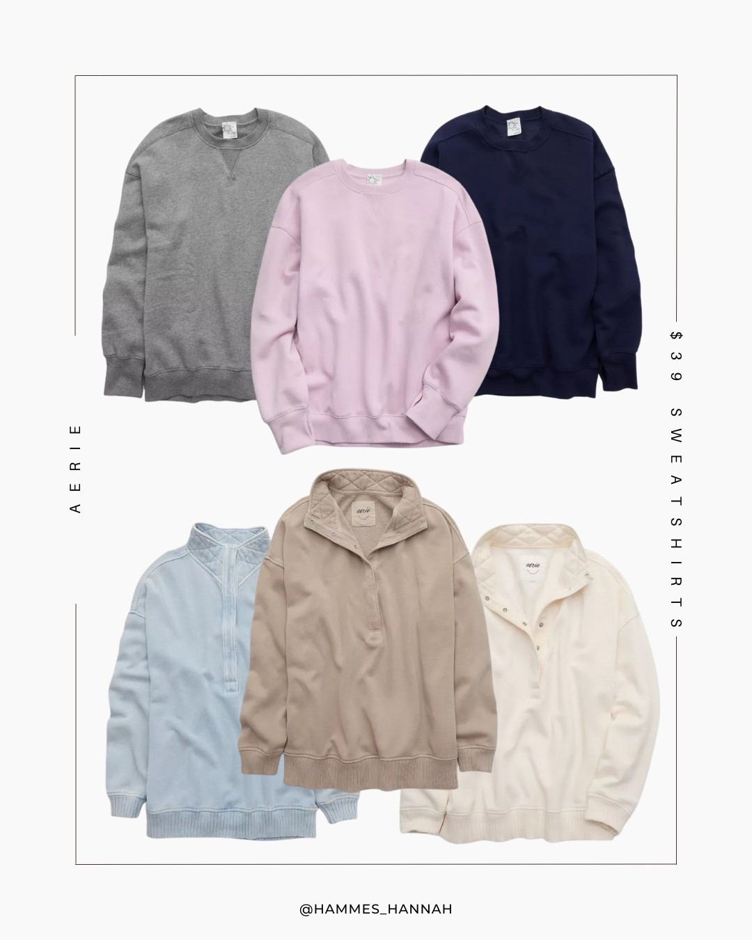 The coziest $39 find you’ll want in every color. These Aerie sweatshirts are soft, easy to layer, and perfect for throwing on with leggings, jeans, or joggers. From classic crews to quilted half-zips, they’re the kind of wardrobe staples you’ll reach for all season long.

Aerie sweatshirts, cozy fall outfits, $39 sweatshirts, casual layers, quilted half-zip, neutral basics, comfy everyday style, fall wardrobe essentials, Aerie favorites, affordable fashion finds

#LTKSeasonal #LTKStyleTip #LTKFindsUnder50