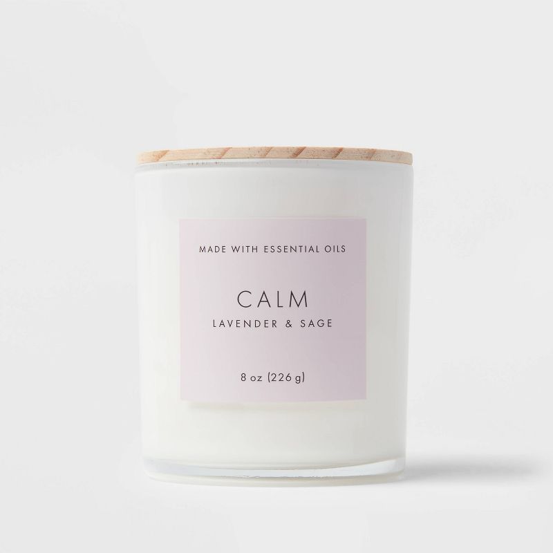 Wood Lidded Glass Wellness Calm Candle - Project 62™ | Target