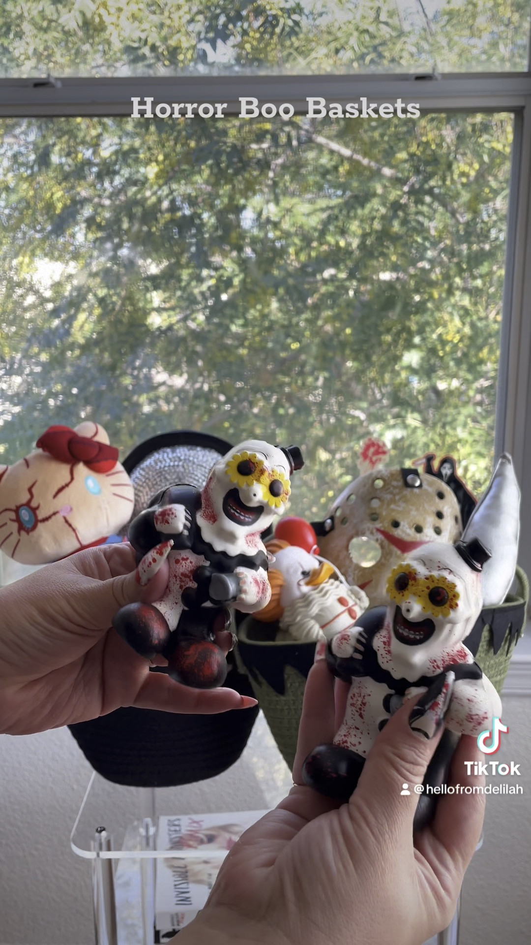 Horror themed boo baskets #chucky #jason 

#LTKHalloween #LTKBaby #LTKKids