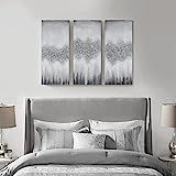 Madison Park Wall Art Living Room Embellished Hand Canvas Home Accent Glitter Abstract Bathroom Deco | Amazon (US)