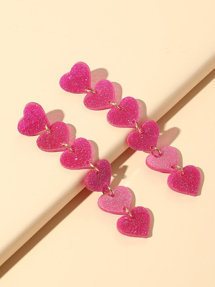 Heart Decor Drop Earrings | SHEIN