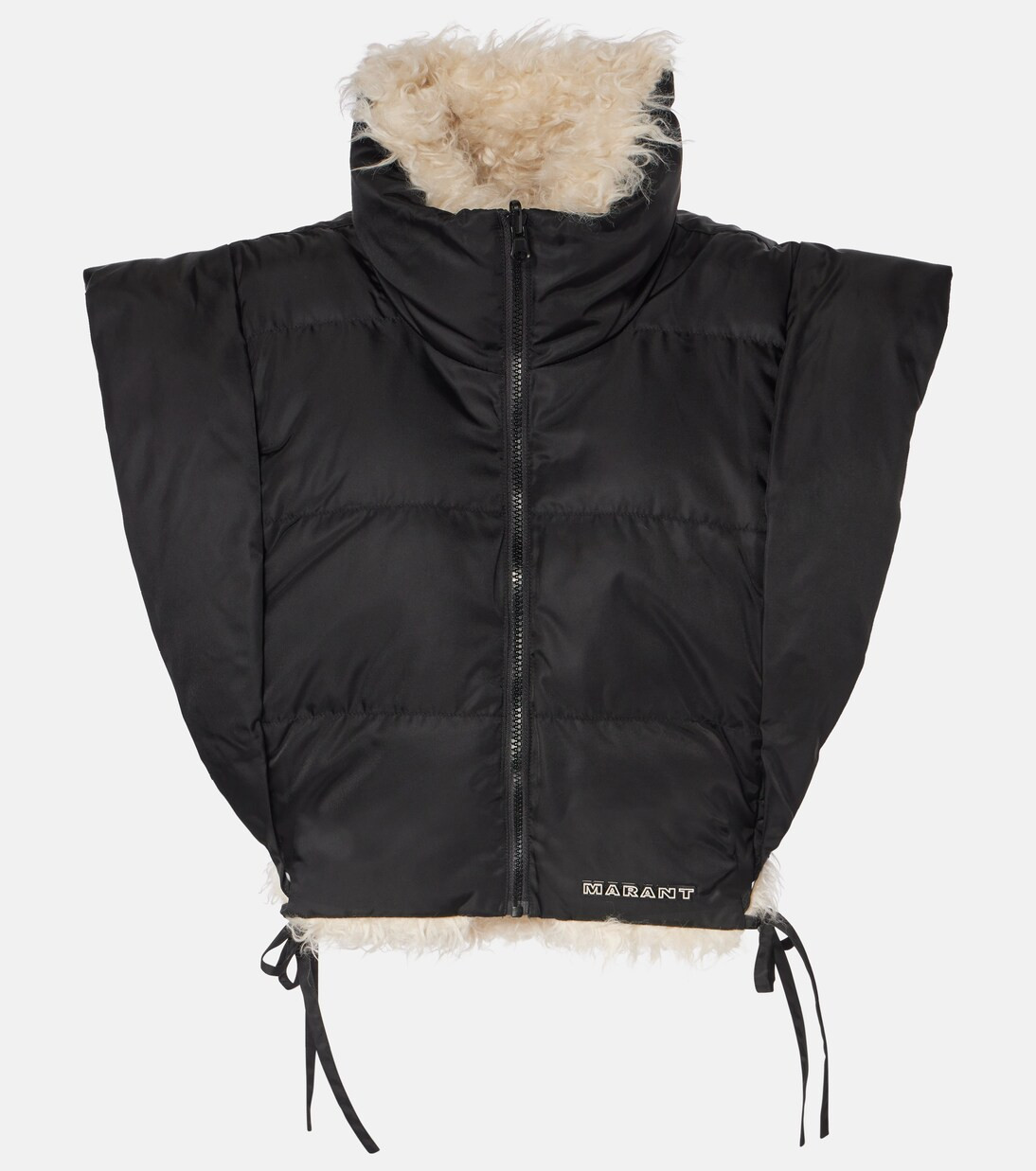 Faux shearling-trimmed vest | Mytheresa (US/CA)