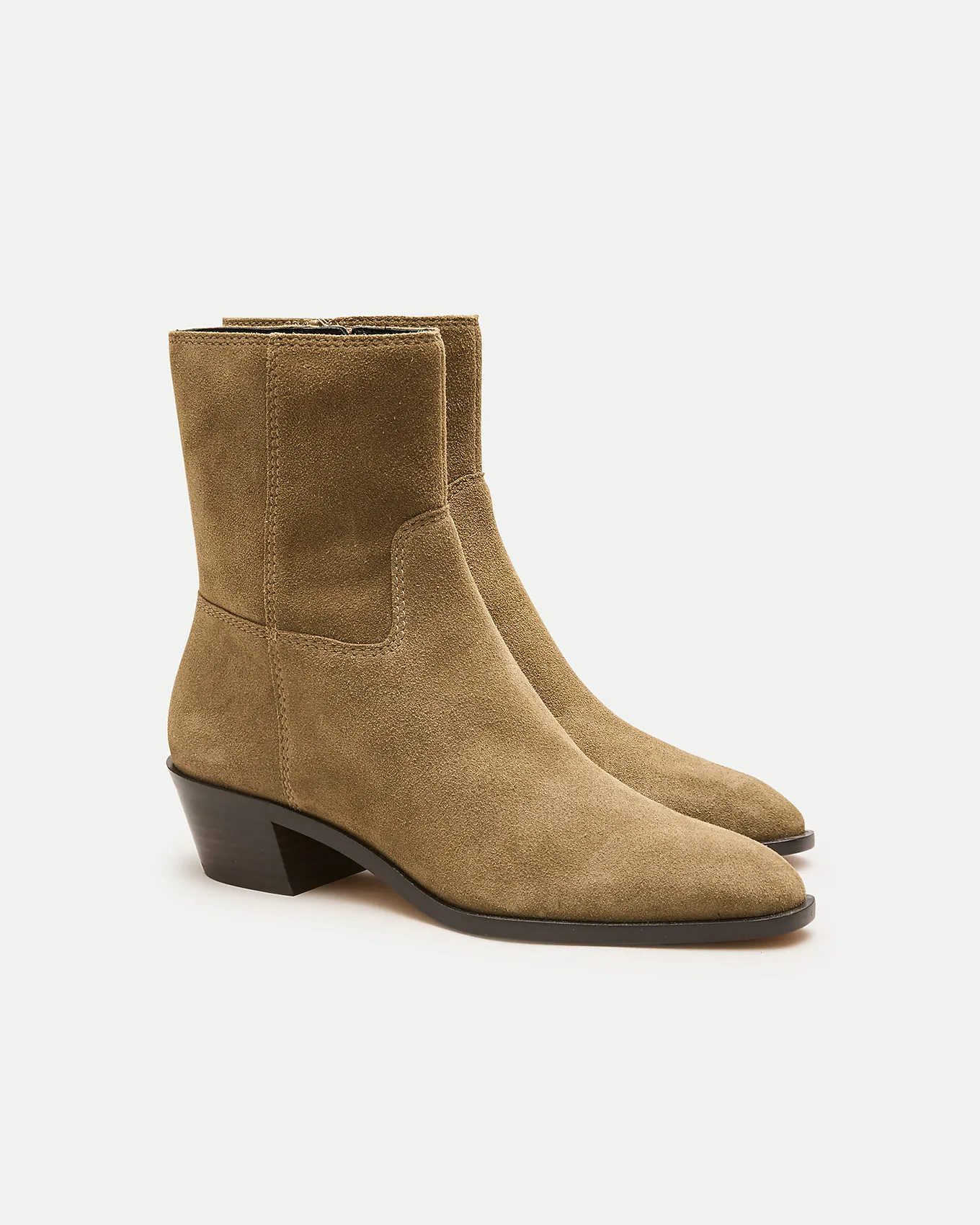 Western ankle boots in suede | J. Crew US
