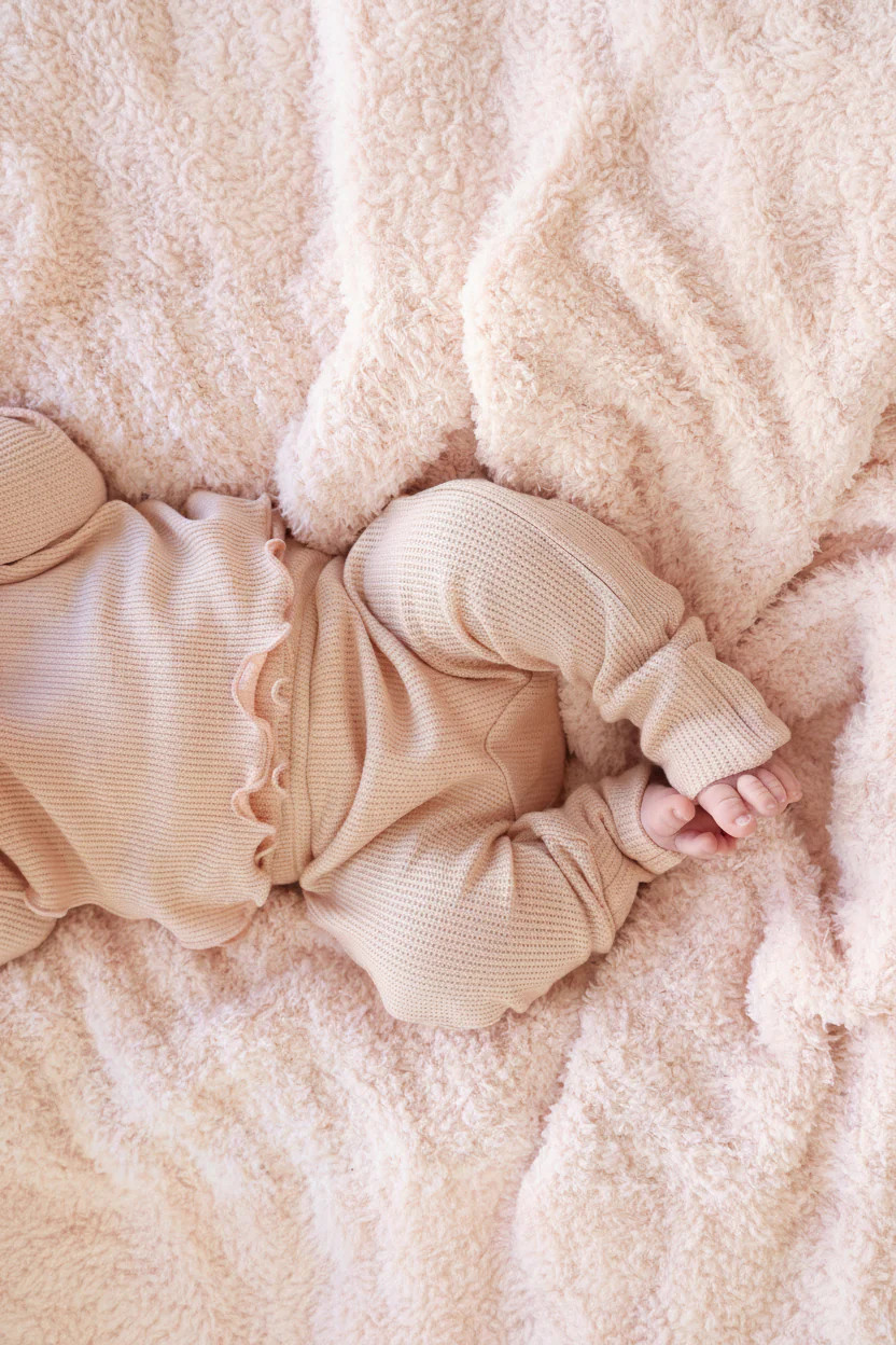 2pc Waffle Crossover Top & Bottom | Fawn | Caden Lane