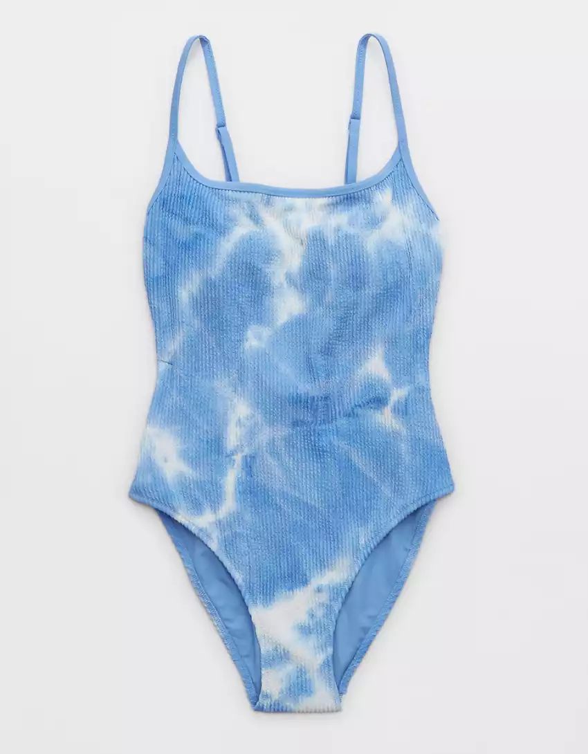 Aerie Crinkle Scoop One Piece Swimsuit | Aerie