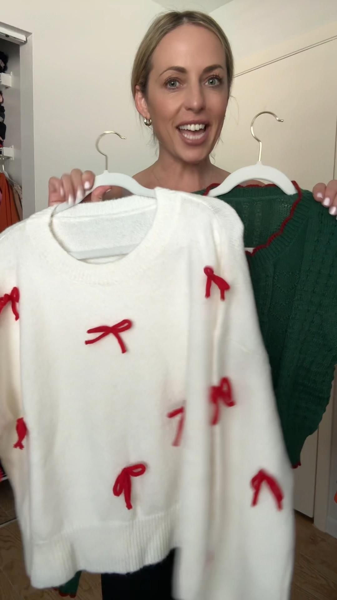 Shein holiday sweaters. @SHEINUS @SHEIN Black Friday sale! Search E2P8Y & use 25BFashleyjennanewyork716 to save up to 90% off! #sheinbigsale #sheinsaveinstyle #ad 



#LTKFindsUnder50 #LTKMidsize #LTKHoliday